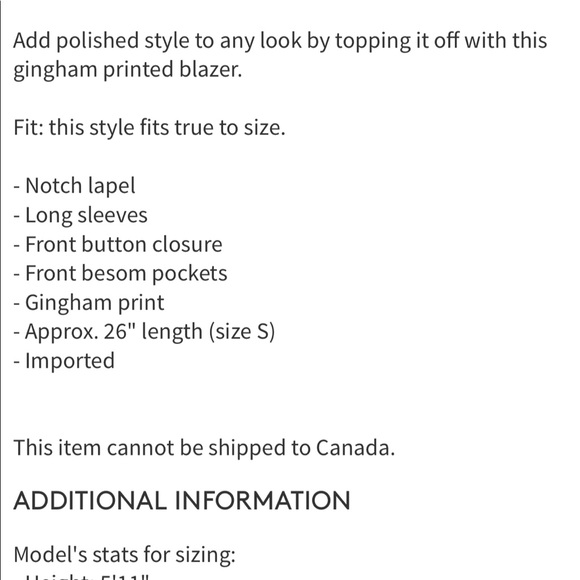 NEW • J. Crew • Schoolboy Gingham Blazer Blue Sm - Picture 3 of 6